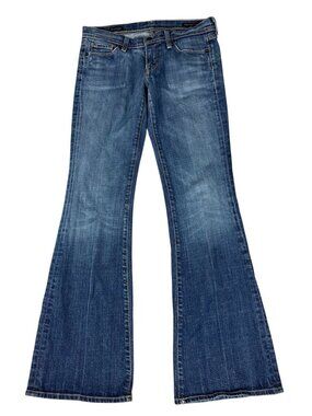 Citizens of Humanity Ingrid Low Waist Flare Jeans Blue Stretch Women's Size 28
